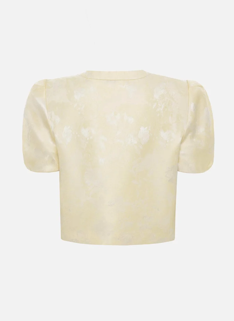 Lichi  Jacquard jacket with lantern sleeves for Women | Best Price UAE